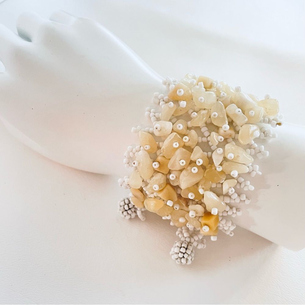 Woven Chip Bead Bracelet